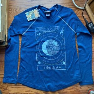 NWT Youth Star Wars Blue Long Sleeve T-shirt sz L